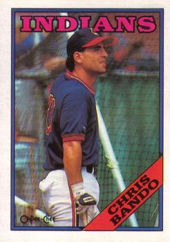 1988 O-Pee-Chee Baseball Cards 051      Chris Bando